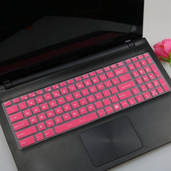 17.3 15.6 inch Laptop Keyboard Cover Protector Skin for MSI GP62 GP72 GL62 GT62 GT72 GT73 GS60 GS70 GS72 GS63 GS73 GE62 GE72: Pink