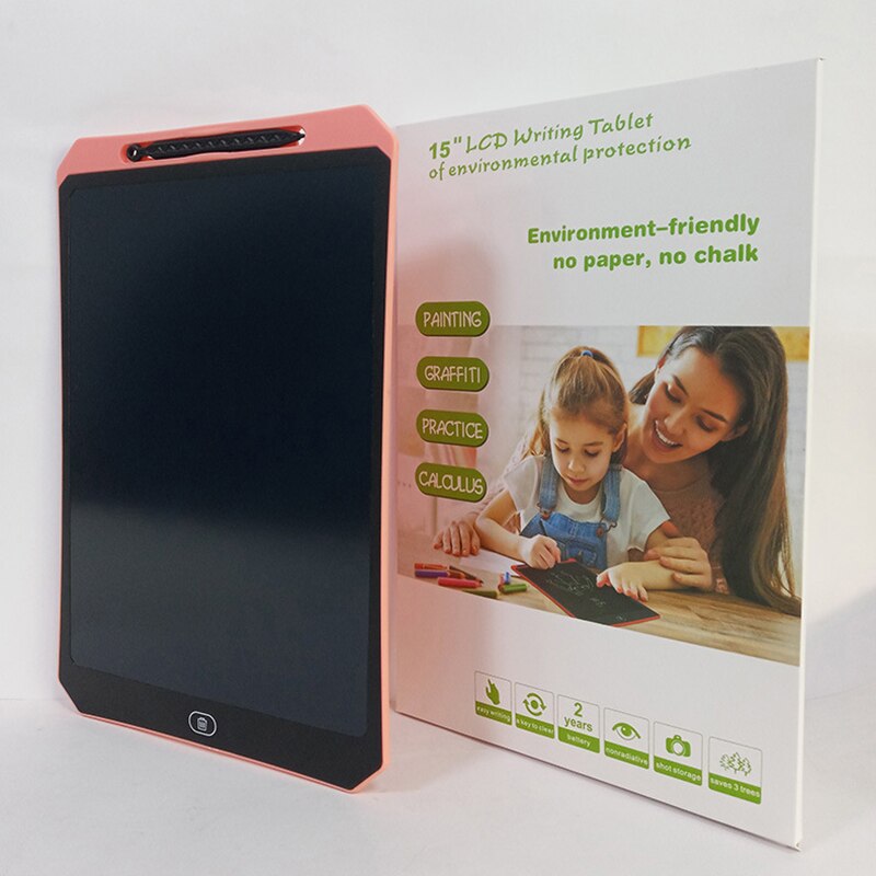 LCD Blackbord 15 Inch Smart Digital Drawing Electronic Chalkbord Energy Handwriting Drawing Message Writing Board Children