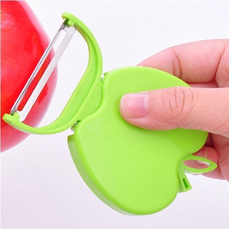 Práctico mini plegable pelador de frutas pelador parer pelador de frutas rallador rebanador de vegetales accesorios de cocina