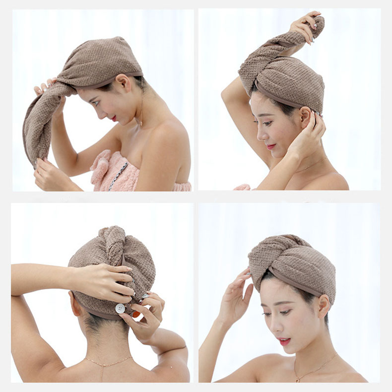 Mikrofaser Schlecht Handtuch Haar Trocken Schnell Trocknend Dame Schlecht handtuch weiche dusche kappe Hütte für Dame mann Turban Kopf wickeln baden Werkzeuge