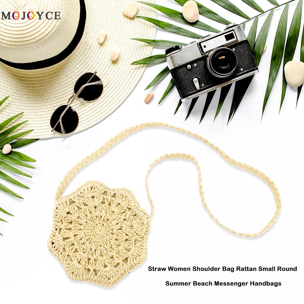 Rattan Gewebt Runde Stroh Tasche Für Frauen Sommer Umhängetaschen Dame Handtasche betroffen Sommer Strand Tasche Frau Schulter Bote ba