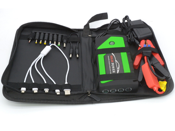 Multifunction Jump Starter 69800mAh 12V 4USB 600A Portable Car Battery Booster Charger Power Bank Starting Device: green