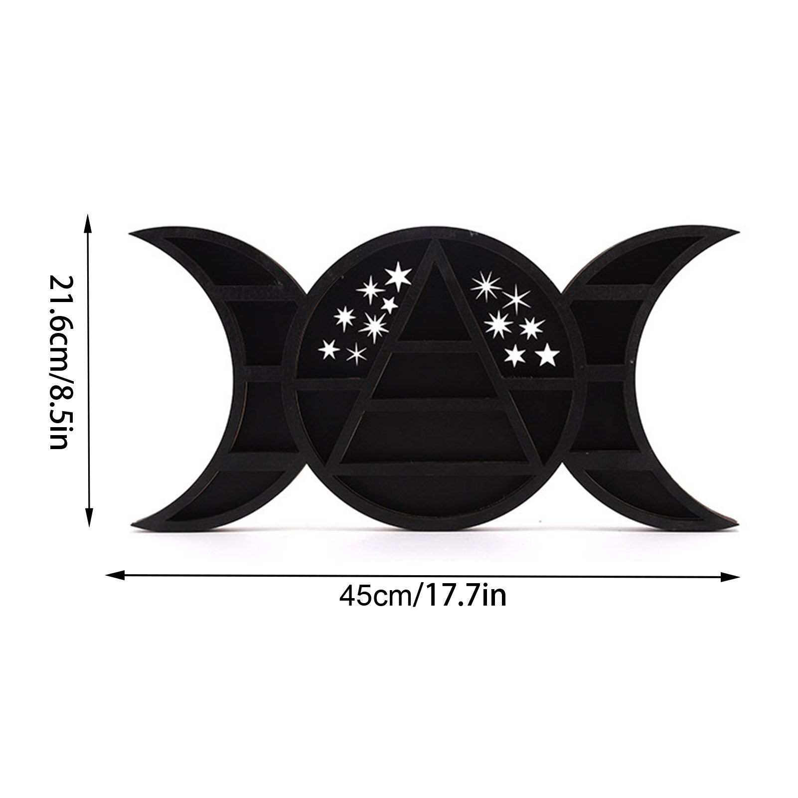 Moon Shelf Crystal Shelf Display Crystal Shelf Display For Stones Essential Oils &amp; Which Decor Gothic Witchy Decor Moon Phase