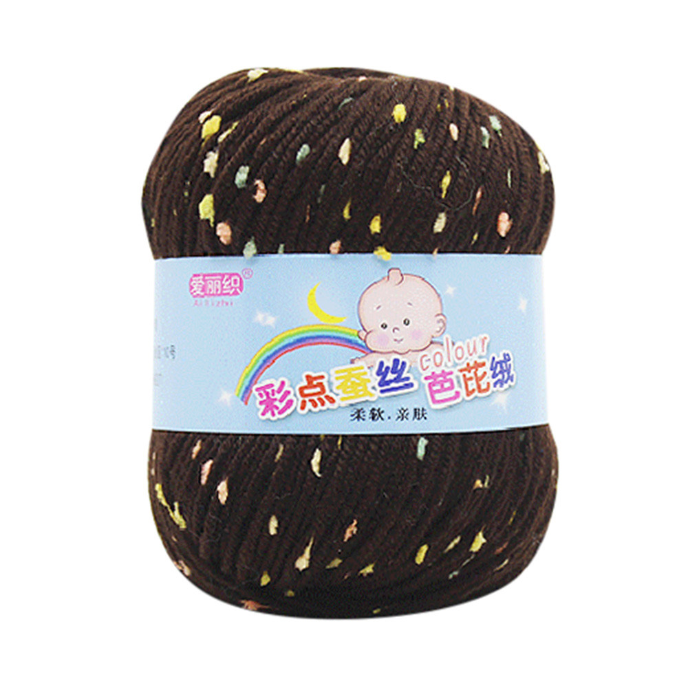 50g Hand Knitting Knicker Yarn Crochet Soft Scarf Hat Yarn Knitwear Wool Soft Warm Baby Yarn for Hand Knitting Supplies: MULTI