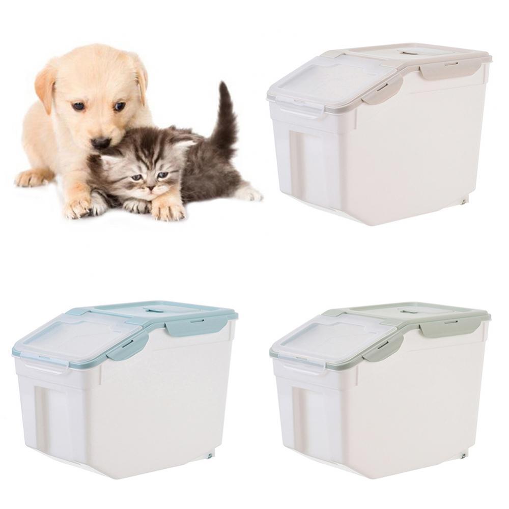80% Sales 10 kg Pet Dog and cat food barrel sealed container moisture-proof physical storage box
