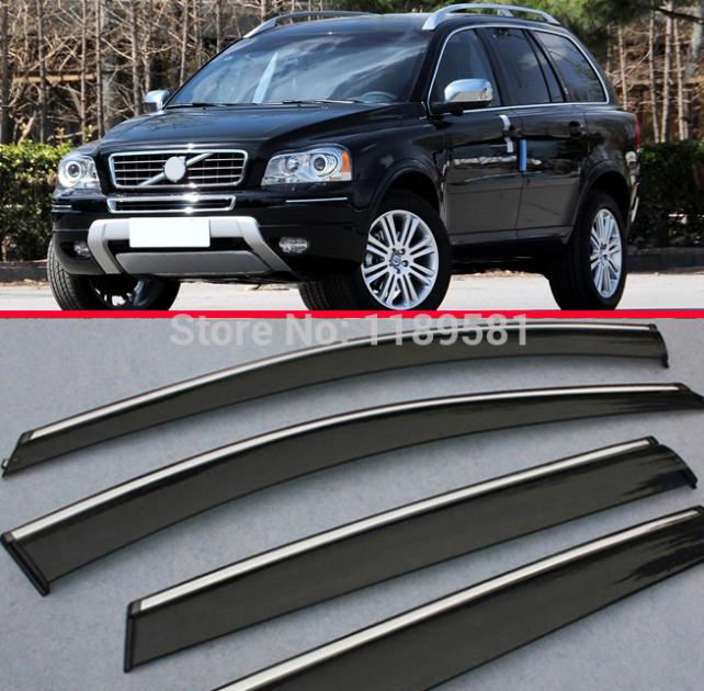 For VOLVO XC90 Window Wind Deflector Visor Rain/Sun Guard Vent