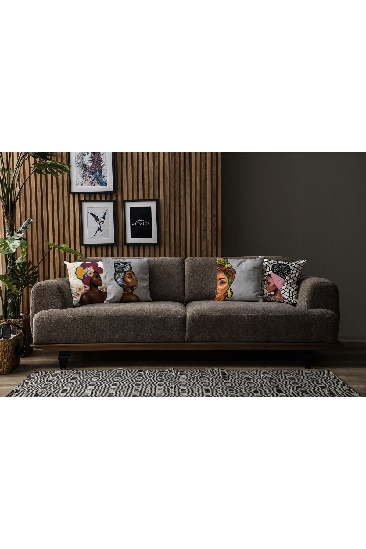 Home Premium Decorative 4lü Pillow decorate Case