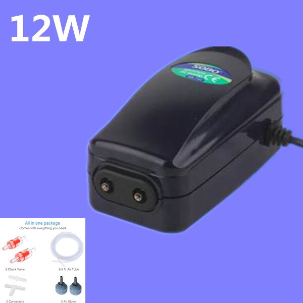 8W 12W Silent Aquarium Air Pump Fish Tank Oxygen Air Pump Quite 2 Outlets 4 Outlets Adjustable Flow: SB-848 Ball Type