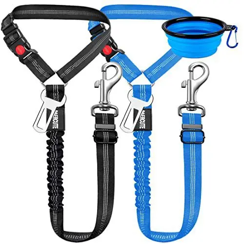 Metal Buckle Dog Leash Retractable Safety Belt Pet Collar Car Mounted Dog Rope Gold Buckle Dog Dog Leash Home Supplies