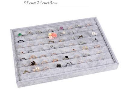 Jewelry Box Plate Jewelry Display Earring Holder Ring Watch Necklace Display Tray Stand Organizer Box Case Display Storage: 3
