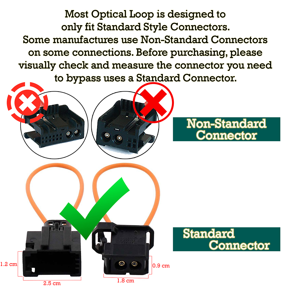 Optic Optical Male Connector Car Fiber Optic Loop Bypass Auto Diagnostic Cable Tool for BMW Porsche Benz Automotive Scanner