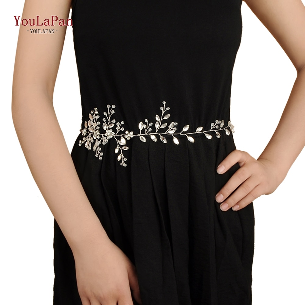 YouLaPan – ceinture fine en cristal pour robe de mariée avec strass, accessoires de mariage, SH65
