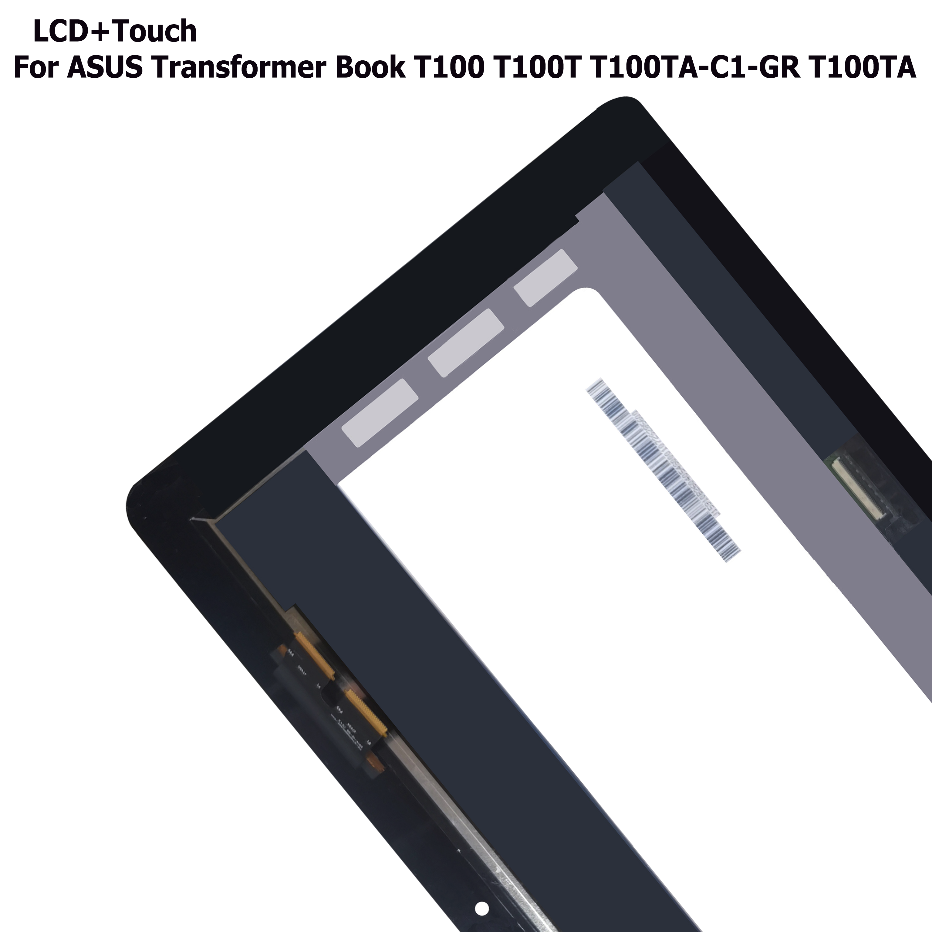 10.1 Inch For Asus Transformer Book T100 T100TA-C1-GR T100Chi LCD Display Touch Screen Digitizer Assembly with Frame