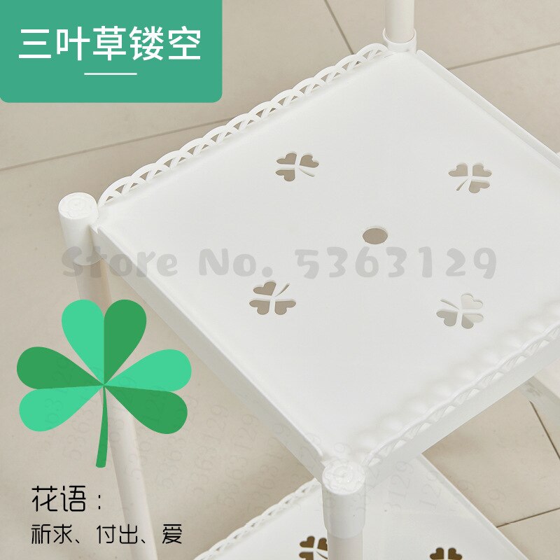 Flower shelf multi-storey indoor special balcony terrace flower stand multi-pot rack plastic window frame rack