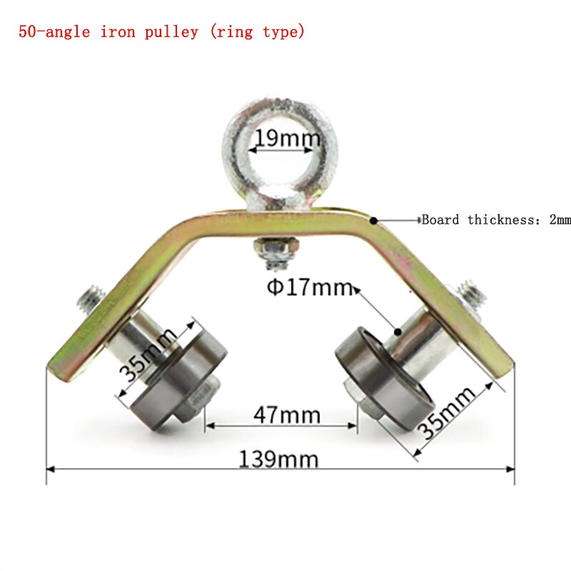 Polea De cable de hierro angular para grúa de: 50-50Rings