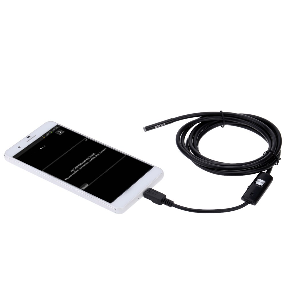 KKmoon 5.5mm 3.5m Mini Digital USB Endoscope Inspection Camera Adjustable Brightness for Android Phones PC