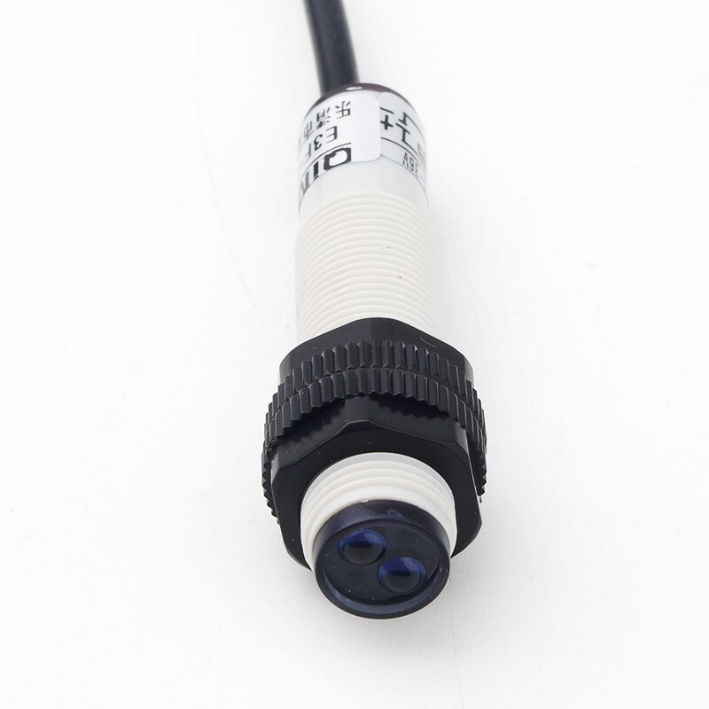 Interruptor fotoeléctrico de E3F1-DS5C4 M12, 5CM, 6-36V, CC, NPN, normalmente abierto, Sensor de proximidad por infrarrojos, reflector difusor, inductivo, ABS