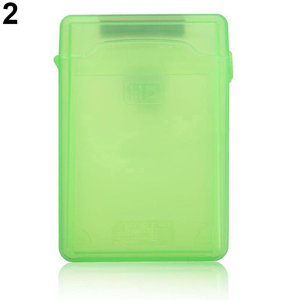 3.5 Inch Ide Sata Hdd Caddy Case Externe Harde Schijf Disk Storage Box Voor Hdd Behuizing Gevallen Multi Kleur: Green