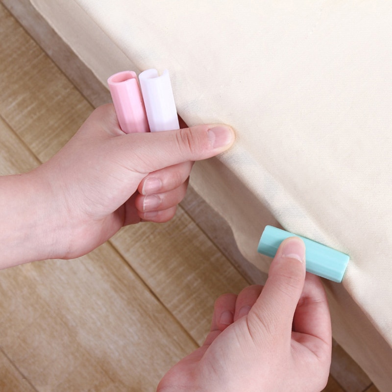 12 Stuks Plastic Vel Clips Vaste Antislip Bed Cover Matras Lakens Houder Voor Tafel Lakens Dekbedden Huishouden accessoires