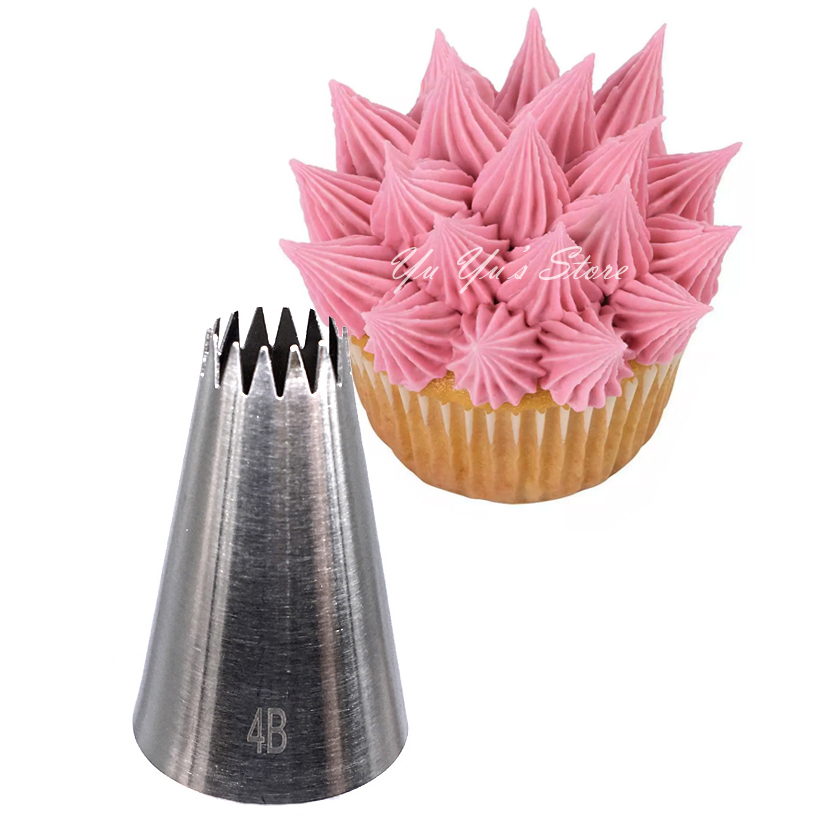 4B # Icing Nozzle Decorating Tip Sugarcraft Cake Decorating Gereedschap Bakken Gereedschappen Bakvormen