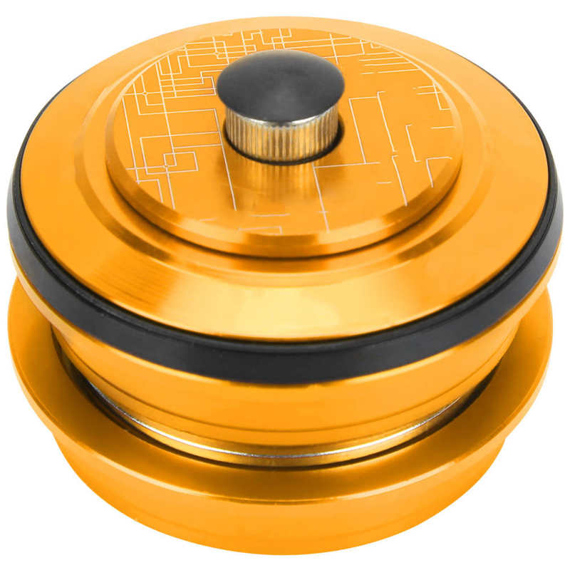 Mountain Bike Front Fork Headset 44mm Threadless Aluminum Alloy Headset Replacement: Gold