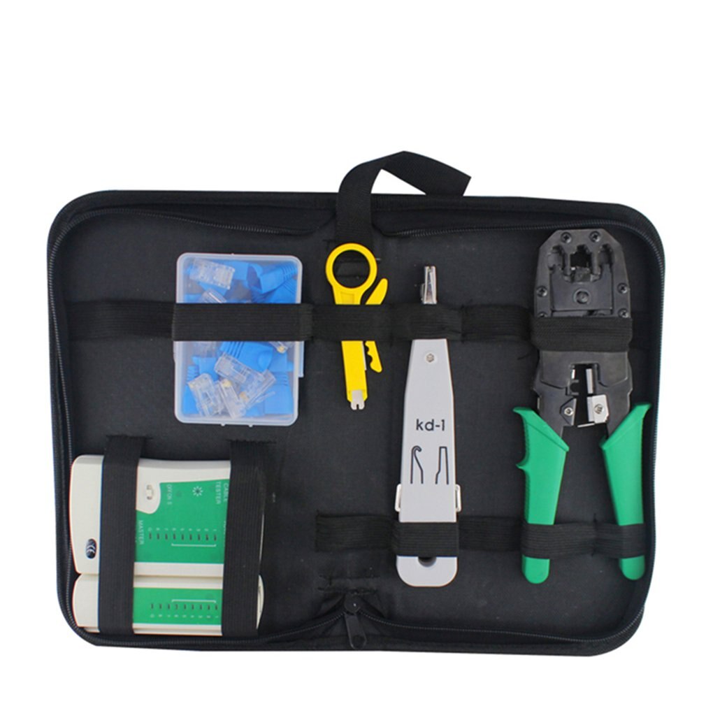 RJ45 Crimping pliers Portable LAN Network Repair Tool Kit Cable Tester AND Plier Crimp Crimper Clamp