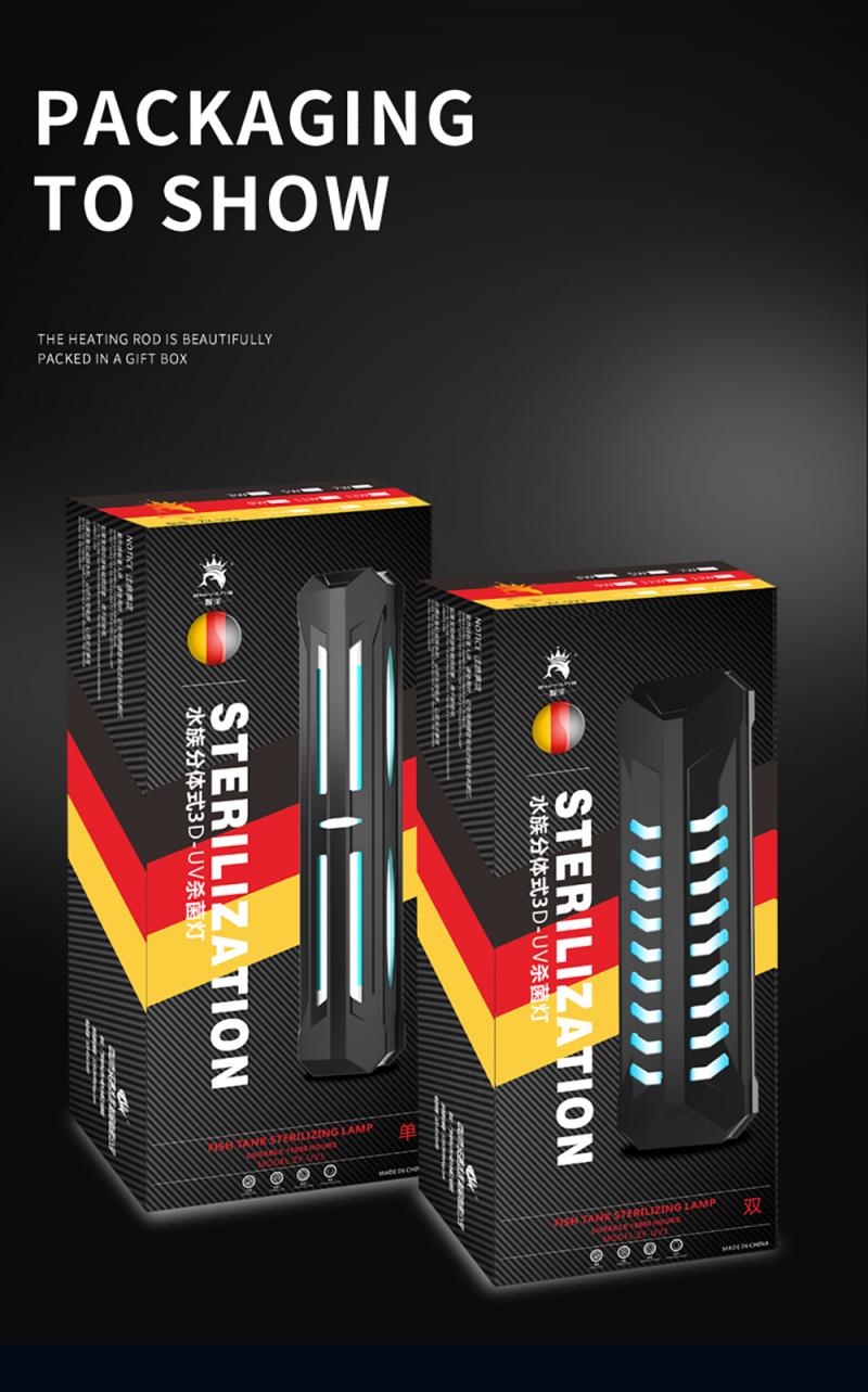 Ultraviolet Lamps Removal Germicidal Lamp UV Light Sterilizer Aquarium Submersible Pond Fish Tank Germicidal Clean Lamp