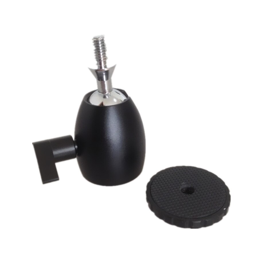 Schwerlast-mini-kugelkopf mit 360 °-winkel für kamerastative und 1/4 "-stativ-lichtstativ-drehköpfe