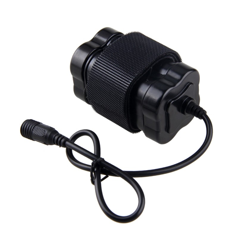 8.4v 12000 mah genopladelig batteripakke 4 x 18650 batteri til pandelampe cykel cykellygte