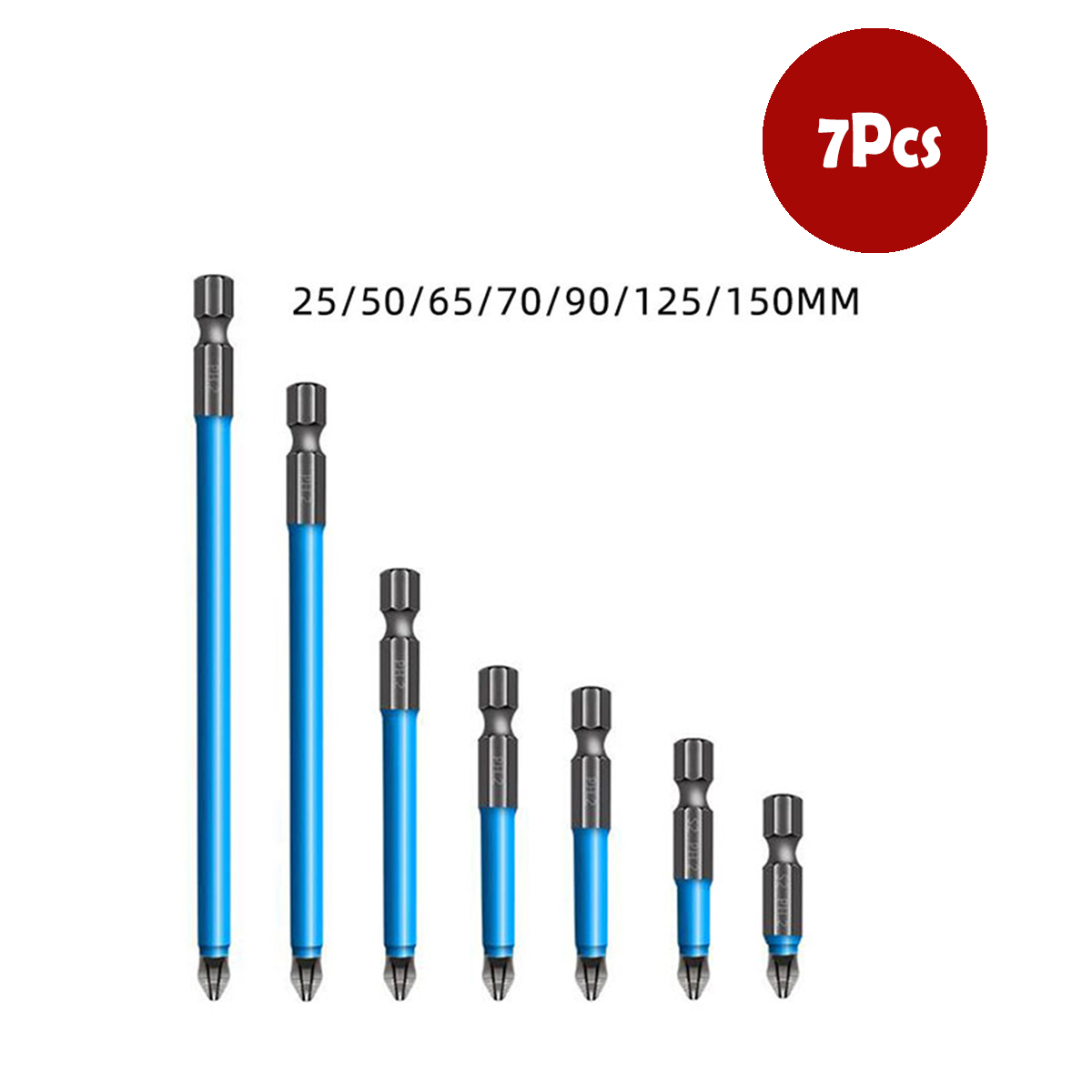 Hex Shank Drill Screw Driver Bits Power Tools Metric SAE Hex Bit Set Magnetic Tip Hex Key Screwdriver Set 25mm to 150mm Length
