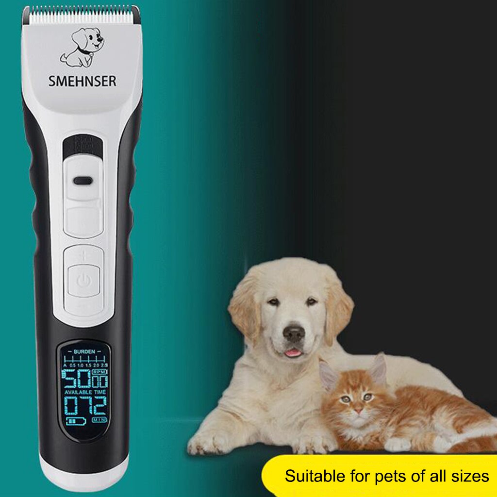 Electric Pet Clippers Dog Shaver Low Noise Grooming Trimmer Groom Clipper