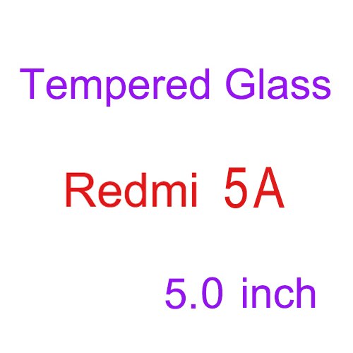 2PCS Tempered Glass For Xiaomi Mi6 Mi5 Mi5C Mi5S Mi 6 5 5C 5X 5S A1 4i Plus Case For Xiaomi Redmi 4 4A 4X Pro Note 4X 4 5A Cover: RedMi 5A
