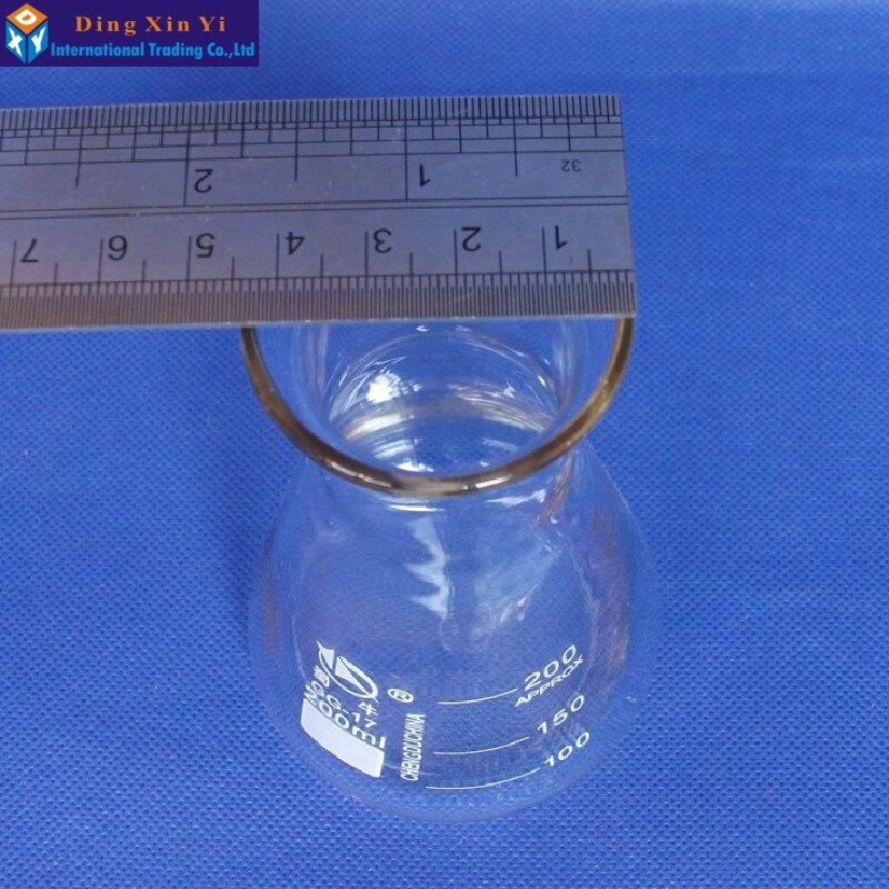 200ML 1PC Laboratory use glass triangle flask Glass Erlenmeyer Flask glass conical flask