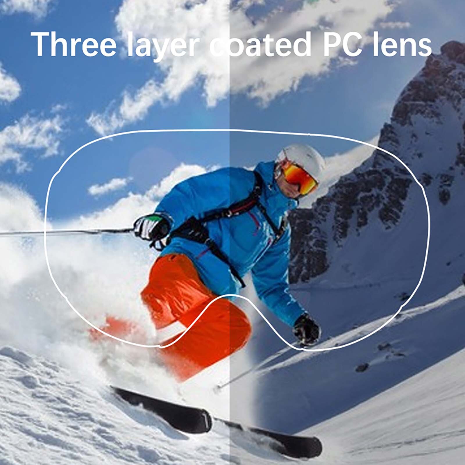 40#  wintersportbrillen met anti-condens skibrillen dubbele anti-condens skibrillen voor volwassenen mannen en vrouwen snowboardbrillen