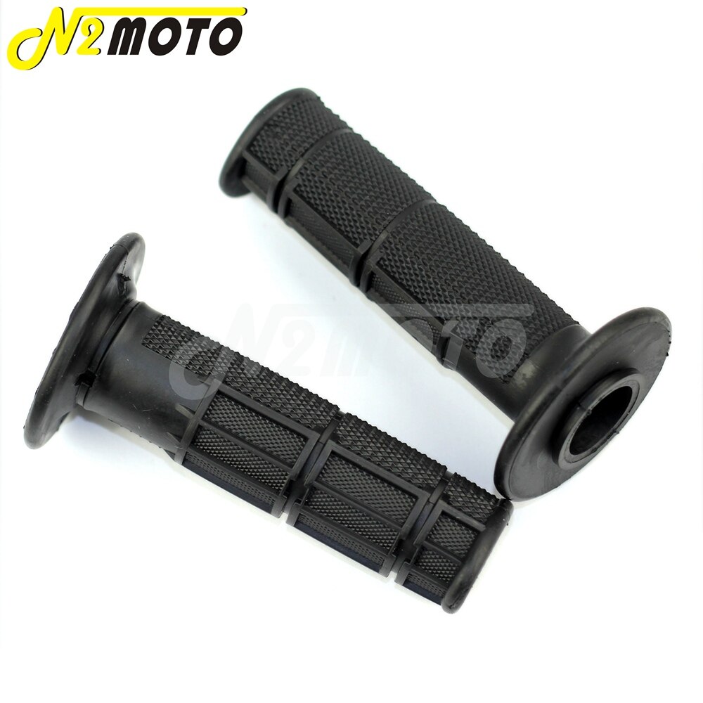 Off Road Universal Motorcycle Black Soft Rubber 22mm 7/8" Hand Grips Racing Pit Dirt Bike Motocross For Honda Suzuki Kawasaki