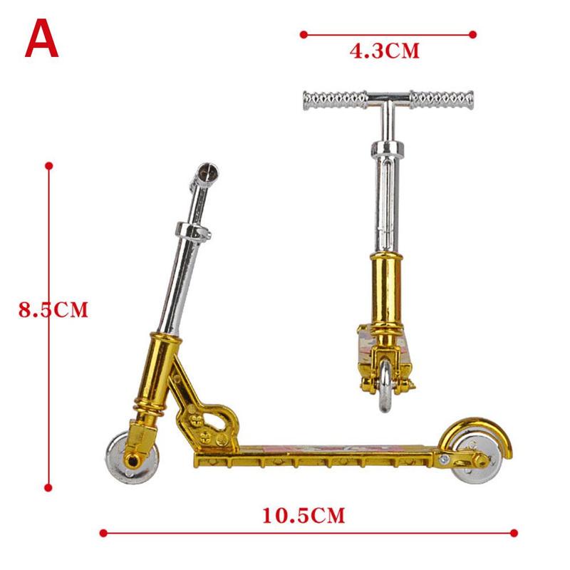 Mini simulering tvåhjulig skoter leksak barn pedagogisk leksak finger sparkcykel cykel för barn: A