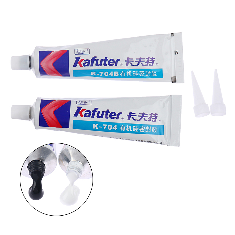 Mastic Silicone industriel 45g K-704 704B RTV, caoutchouc blanc/noir, fournitures de bureau