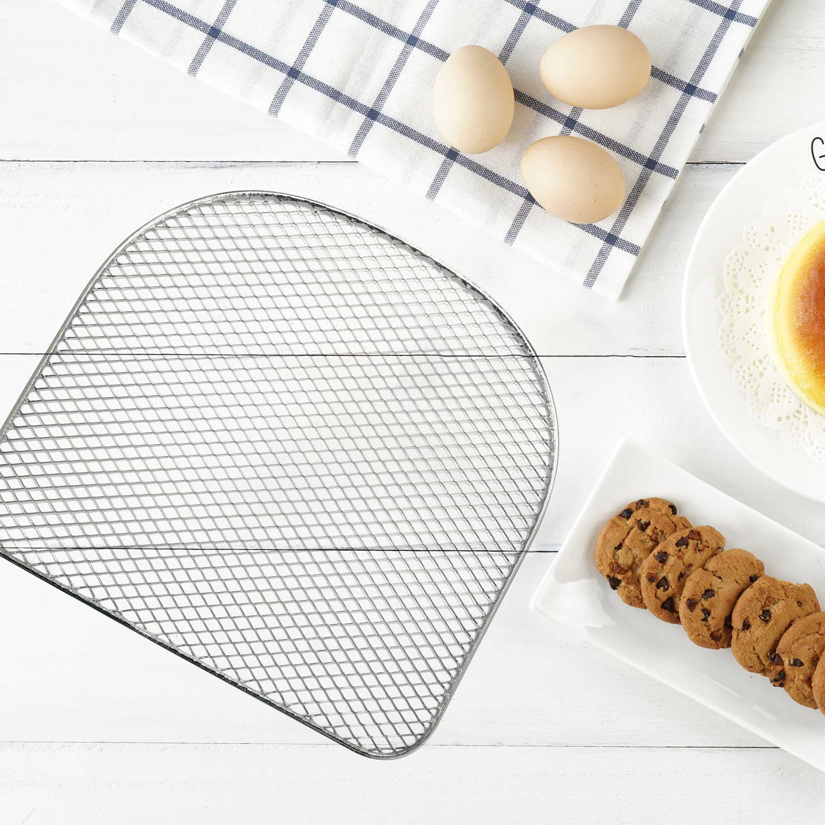 Dehydratorrek voor luchtfriteuse-oven, 6 Quart luchtfriteuse-accessoires, gedehydrateerd fruit en vlees, luchtrek, uitdrogingsbak 3-delig