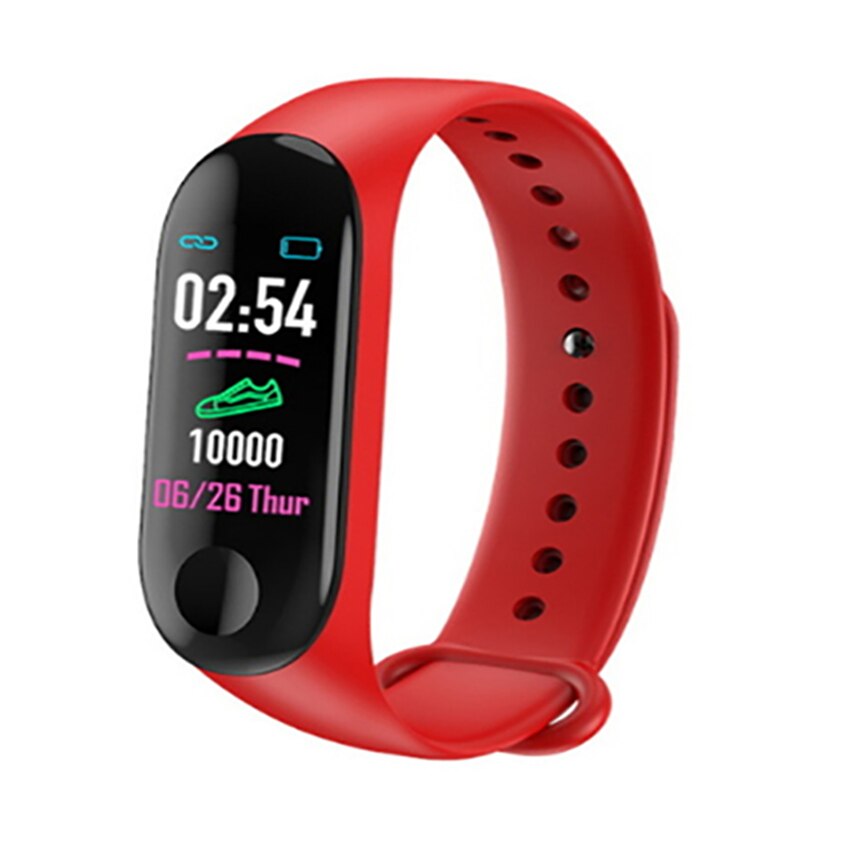 Pulseira inteligente m3, pulseira monitor de pressão arterial, frequência cardíaca, pulseira smart, monitoramento de atividades esportivas, oled, para smartphones ios e android