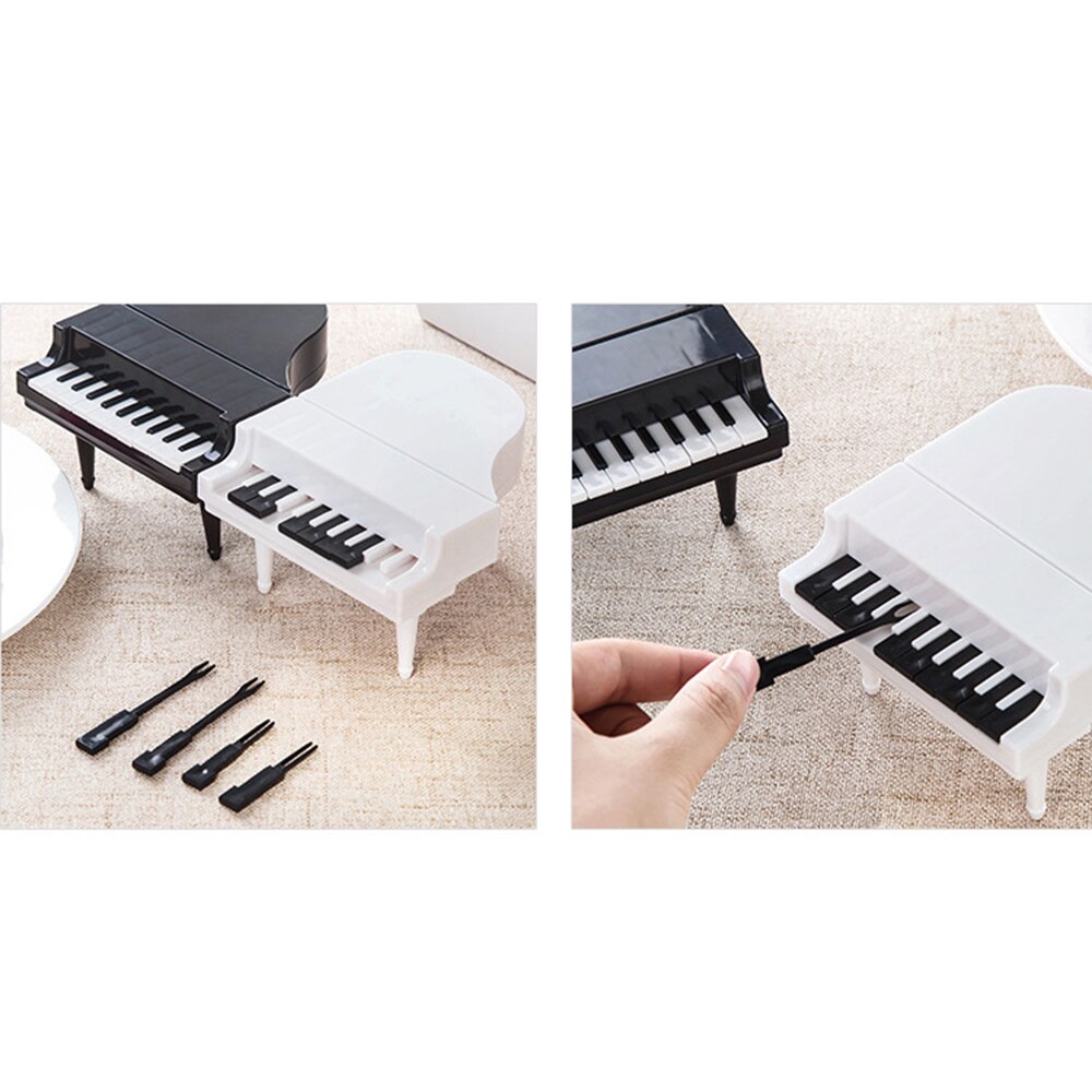 10 pièces/ensemble Piano Dessert fourchettes fruits fourchettes cuisine accessoires outils fruits collation cure-dents pics alimentaires