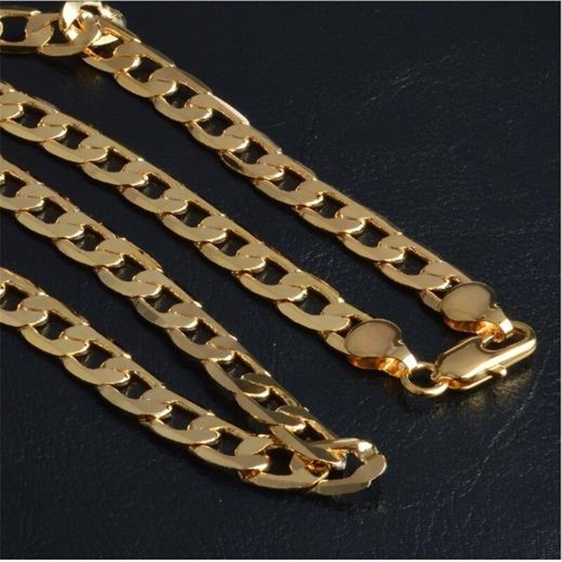 8-30 Inch Hip Hop Curb Cubaanse Link Chain Choker Ketting Voor Vrouwen Mannen 18K Vergulde roestvrij Stalen Kettingen Punk Sieraden