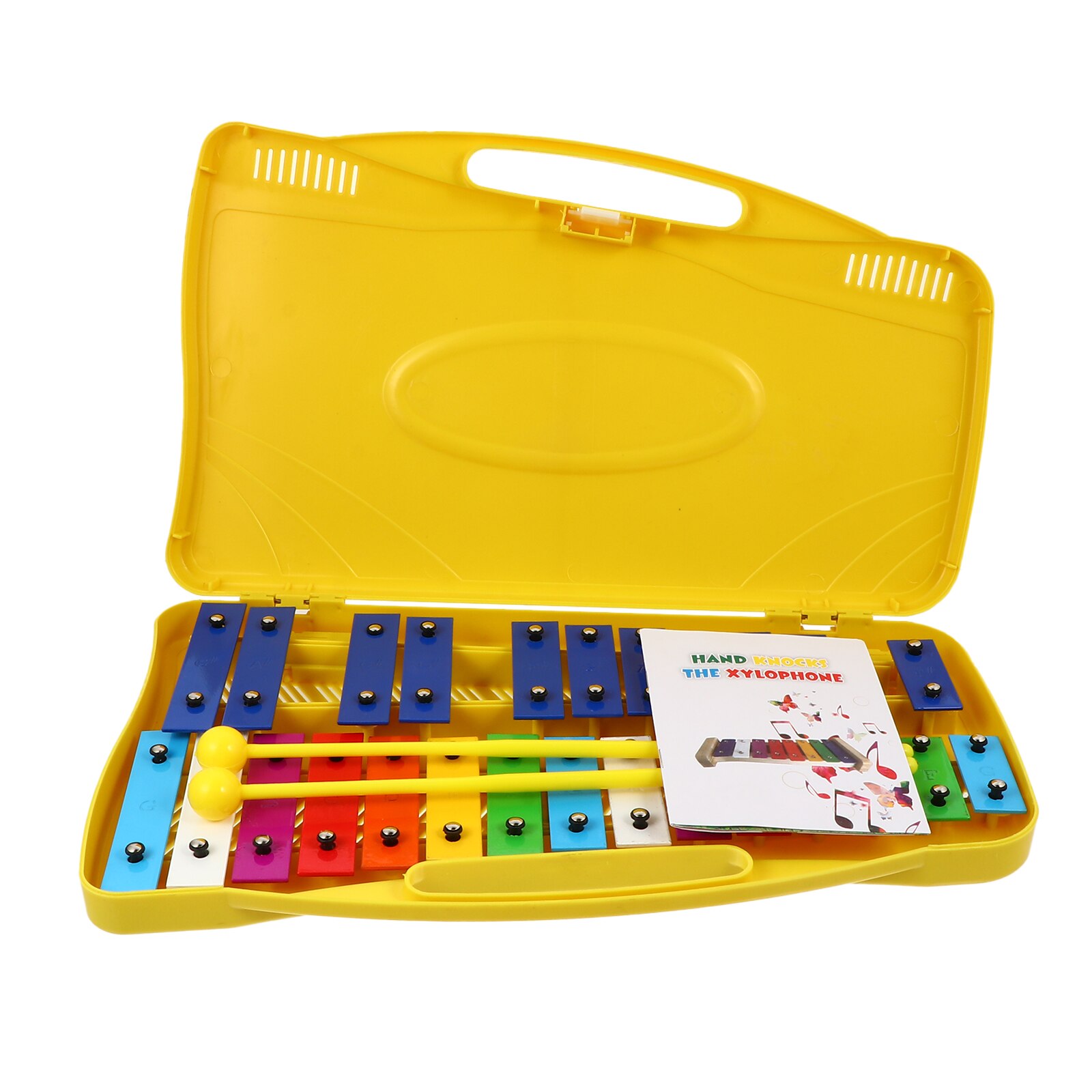 Xilófono portátil, instrumento práctico, juguete para niños pequeños, 1 unidad