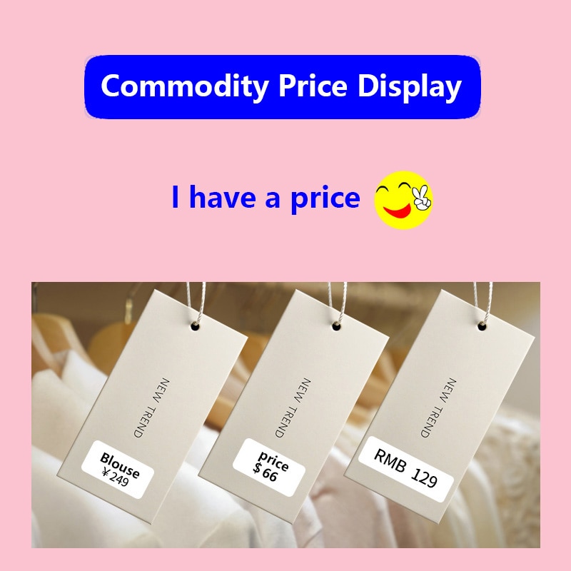 D30 Thermal Label printer Paper Phom Mini Supermarket Price sticker Paper Waterproof Anti-Oil Pure Color Scratch-Resistant