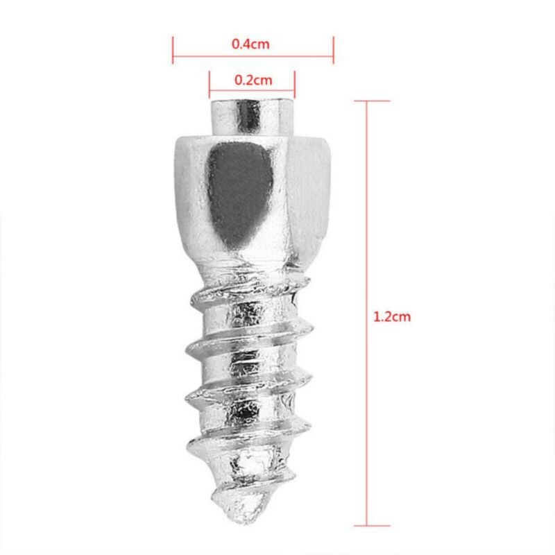 100 Uds invierno rueda de coche terminales neumático antideslizante clavo clavos para neumáticos de coche pendientes de tornillo de nieve picos estilo de coche neumático Accesorios