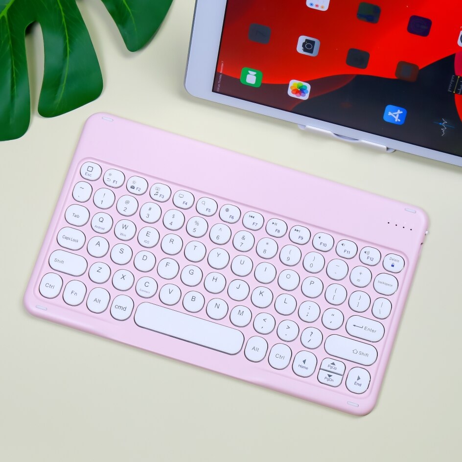 For iPad Keyboard Mouse For iPad Mini 6 7.9 inch Mini 5 Mini 4 Mini 123 Mini Keyboard Teclado keyboard for cell phone: Pink 2 B
