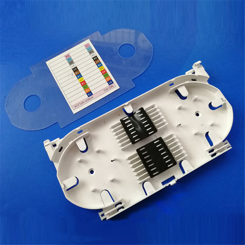 10pcs 24 cores fiber splice tray for cold joint ftth optical plastic fusioncassette splice tray factory sales ELINK