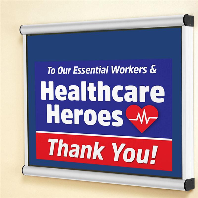 Healthcare Worker Hero Sticker Lawn Sign Gardening Sign Display Rack Sticker Thank You Essential Employees Sticker