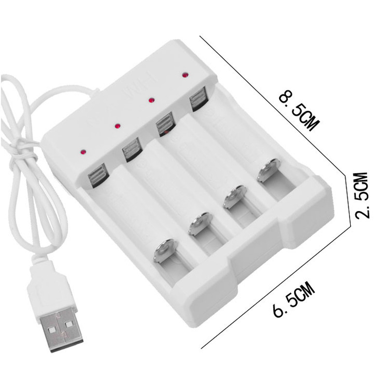 Universal USB Output Battery Charger 2/3/4 Slot Adapter For AA / AAA Battery Rechargeable Quick Charge Battery Charging Tools