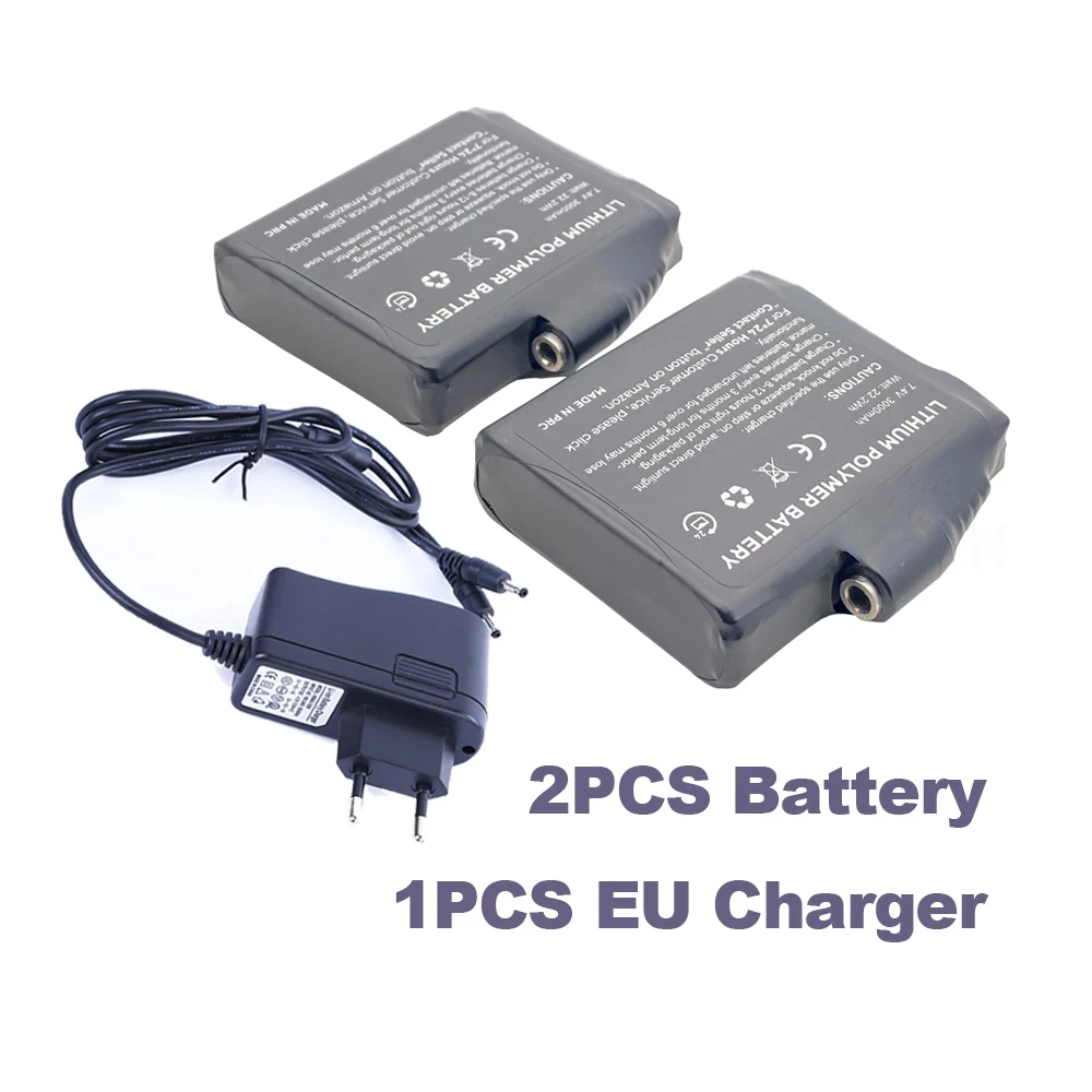 Winter Heated Socks Batteries 7.4V 3000mah 5V 5000mah Li-Polymer Battery Packs For Warm Gloves Clothes Hat Charger Power Bank: WHITE