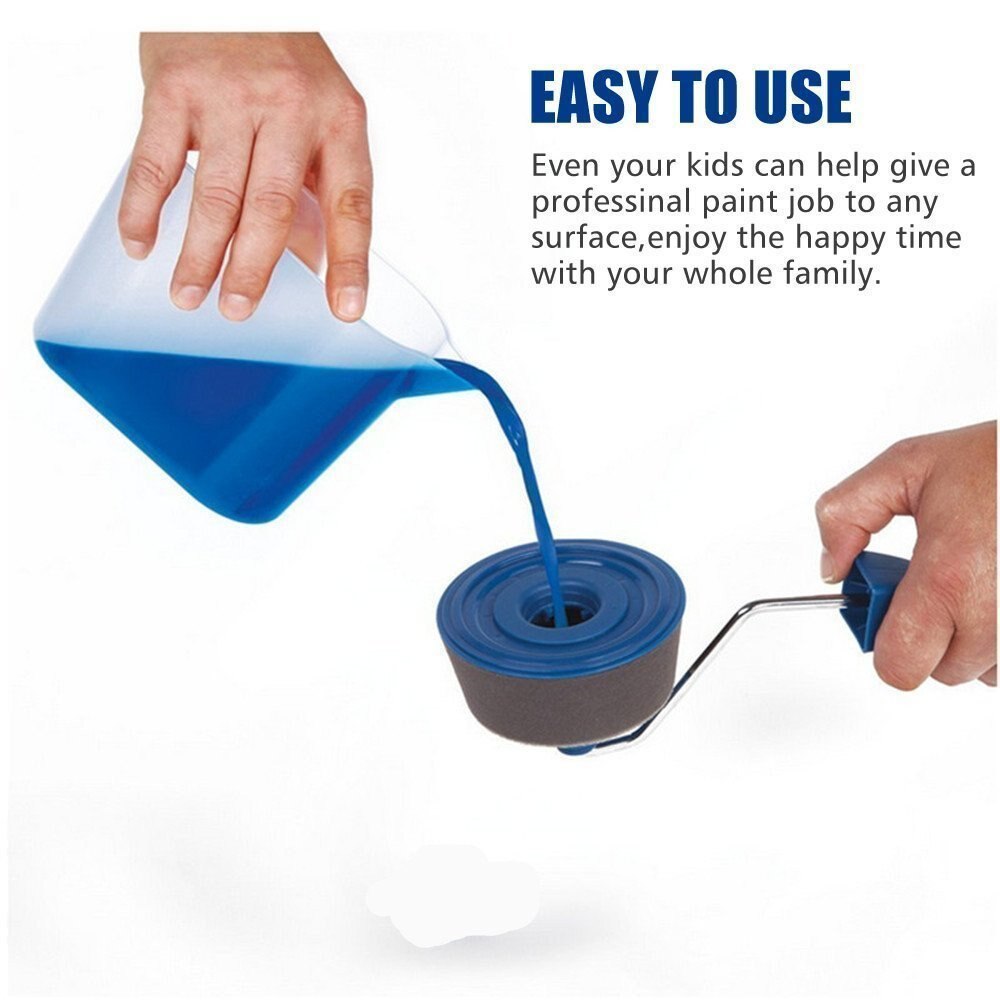 8 st väggdekorationsmålningsrulleborste set paint runner pro brush kit multifunktionella husfärgrullar runner pro tools set